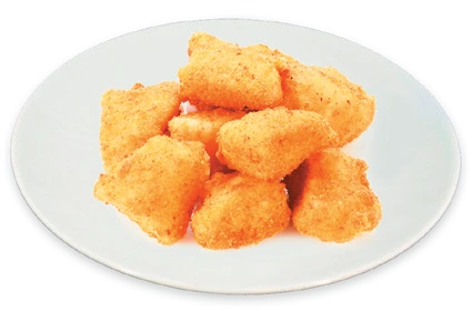 Куриные наггетсы с сырным соусом